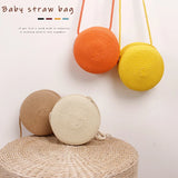 Straw Weaving Flower Shoulder Bag Summer Beach Crossbody Purse Handbag