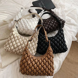 Women Shoulder Bags Padded Handbags PU Leather Crossbody