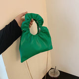 Ruffle Handle Crossbody Bags for Women Ladies Messenger