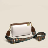 Solid Leather Saddle Bag Small Shoulder Crossbody