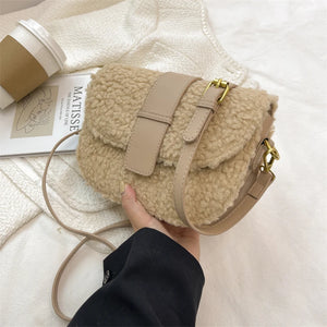 Plush Winter Women's Small Crossbody Bag