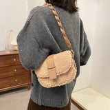 Plush Winter Women's Small Crossbody Bag