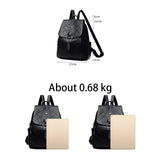 High Leather School Backpack for Women Travel Diamond Lattice Bag