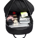 Teenage Girl School Bag, Women Backpack Solid Shoulder Bag