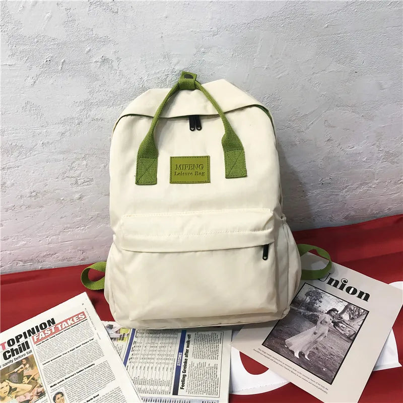 Nylon School Backpack Women Bagpack Waterproof Backpack