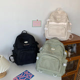 Nylon Backpack Laptop Travel Bag Teen Girl College Large Schoolbag