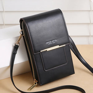 Soft PU Leather Mini Crossbody Phone Bags for Women