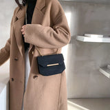 Scrub PU Crossbody Bag Chain Shoulder Handbag Totes Female Daily Bag