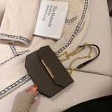 Scrub PU Crossbody Bag Chain Shoulder Handbag Totes Female Daily Bag