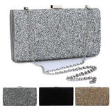 Sequin Evening Clutch Bag Party Wedding Box Bag Birthday Gift Shoulder Bag