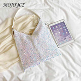 Sequin Handbag Women Large Capacity Tote Shopping Bags