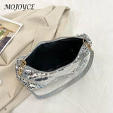 Sequin Shoulder Bag Women Handbag Totes Female Armpit Purse Top-Handle Bag