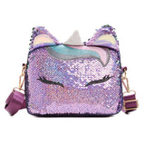 Sequin Unicorn Kid Bag Women Glitter Girl Cross body Bag