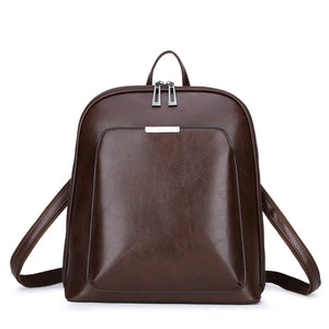 Sequined Leather Backpack Women Shoulder Bag Large Capacity Travel Bag