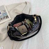 Sequined Evening Shoulder Bag for Ladies Dinner Party Small Purse