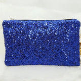 Sequins Envelope Clutch Bag Women Party Evening Handbag Purse Wallet