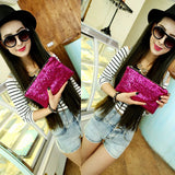 Sequins Envelope Clutch Bags Purse Wallet for Women Party Evening