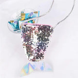 Sequins Mermaid Tail Coin Purse Ladies Sling Card Holder Money Pouch Party Gift