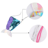 Sequins Mermaid Tail Coin Purse Ladies Sling Card Holder Money Pouch Party Gift