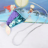 Sequins Mermaid Tail Coin Purse Ladies Sling Card Holder Money Pouch Party Gift