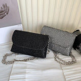 Sequins Underarm Shoulder Bag Female Leather Party Wedding Purses Handbag