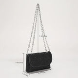 Sequins Underarm Shoulder Bag Female Leather Party Wedding Purses Handbag
