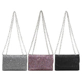 Sequins Underarm Shoulder Bag Female Leather Party Wedding Purses Handbag