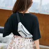 Sequins Waist Bag Women Casual Sport Belt Bag Female Fanny Pack
