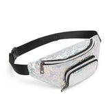 Sequins Waist Bag Women Casual Sport Belt Bag Female Fanny Pack