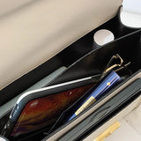 Serpentine Shoulder Bag Women PU Leather Crossbody Bag Chains Messenger Bag