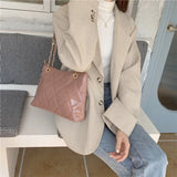 Diamond Lattice Chains Crossbody Bag for Women