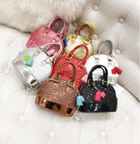 Shining Princess Handbag Girls Woman Bag PU Evening Package Bag's Crossbody Mini