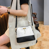 Sequins Tote Bags PU Leather Shell Clutch Bags