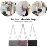 Sequins Clutch Evening Bag Crossbody Handbag with Chain
