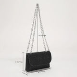 Sequins Clutch Evening Bag Crossbody Handbag with Chain