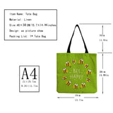 Customizable Eco Friendly Nature Insect Bee Print Bag