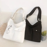 Canvas Crossbody Shoulder Bag Women Tote Handbag Messenger