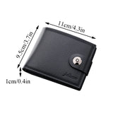 Short Women's Wallet PU Leather Zipper Purses For Women Double Pockets