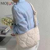 Shoulder Bag Autumn Winter Crossbody Bags Solid Rhombic Lattice Large Capacity