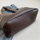 Women Shoulder Bag Large Capacity Padded Cotton Autumn Winter Tote Messenger Bag