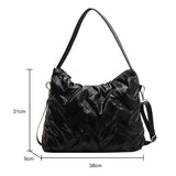 Cotton Padded Shoulder Bag Crossbody Quilted Messenger Tote