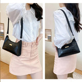 Crocodile Pattern Shoulder Bag for Women Crossbody Purse Handbags