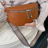 Ethnic Style Shoulder Bag PU Leather Casual Underarm Bag