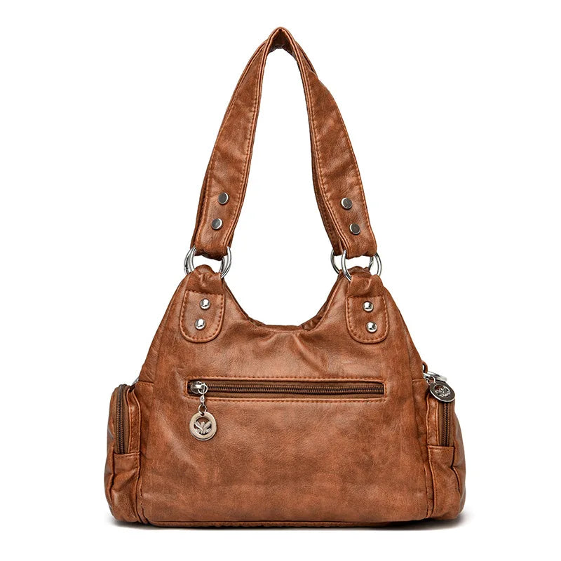 Women's PU Leather Crossbody Shoulder Bag Casual Shopping Handbag