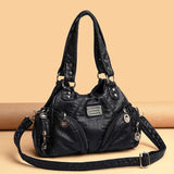 Women's PU Leather Crossbody Shoulder Bag Casual Shopping Handbag