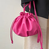 Y2K Style Shoulder Crossbody Bag Drawstring High Street Girls Purse