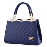 Shoulder Bag Europe Bowknot Handbag Lady PU Leather Tote