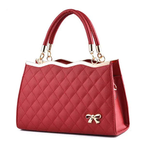 Shoulder Bag Europe Bowknot Handbag Lady PU Leather Tote