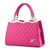 Shoulder Bag Europe Bowknot Handbag Lady PU Leather Tote