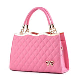 Shoulder Bag Europe Bowknot Handbag Lady PU Leather Tote